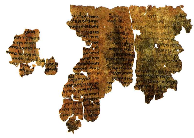 Two parchment fragments of the Aramaic Enoch scroll 4Q201