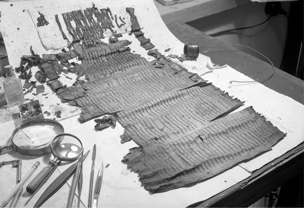 Surviving columns of the Aramaic Genesis Apocryphon scroll